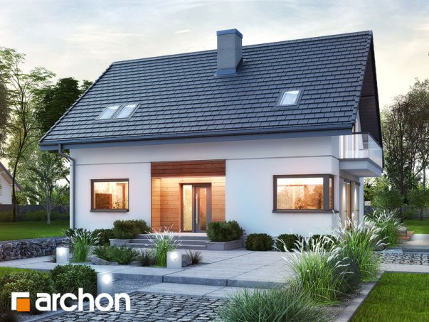 Проект дома Дом в яблонках 14 - 1 С мансардным этажом дома в Киеве