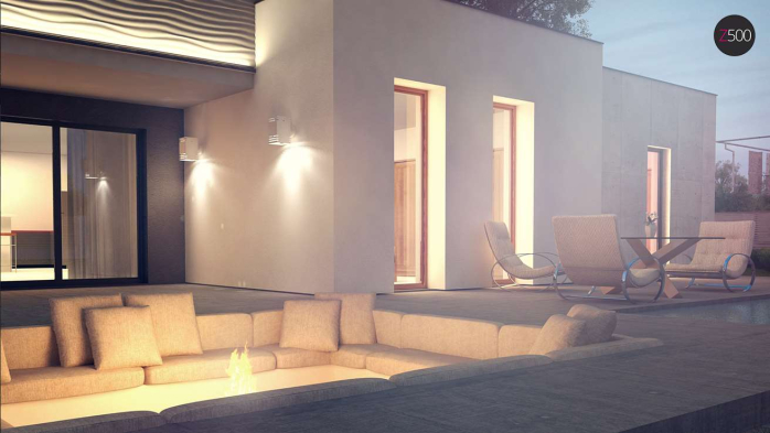 Проєкт будинку Ux56 - Одноповерхові дома у Києві