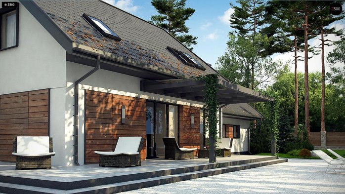 Проект дома U345 - 5 С мансардным этажом дома в Киеве