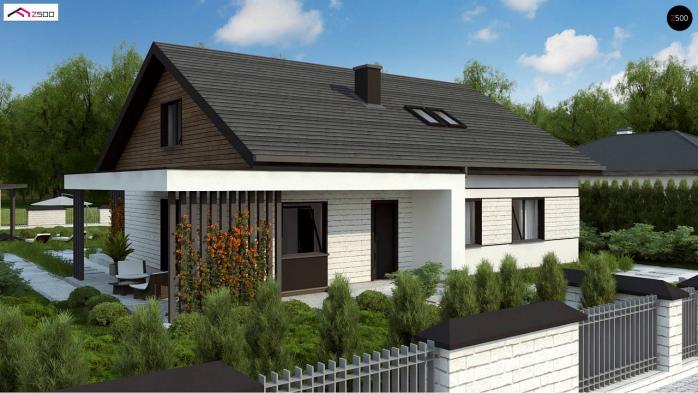 Проект дома U462 - 5 С мансардным этажом дома в Киеве