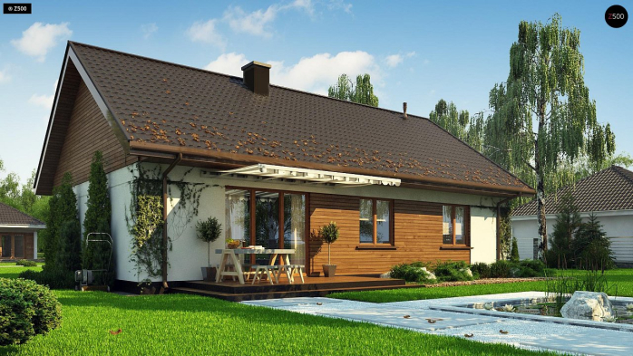 Проект дома U369 D - 4 Одноэтажные дома в Киеве