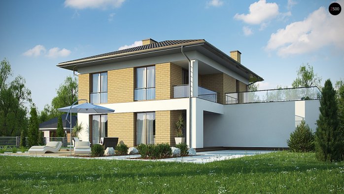 Проект дома Ux136 - 5 Двухэтажные дома в Киеве