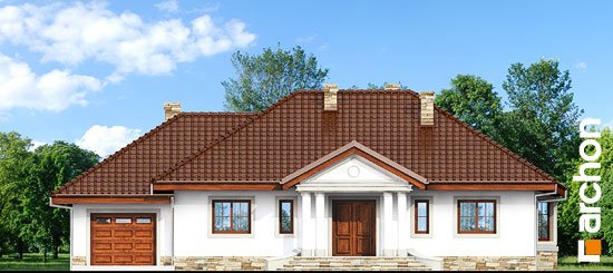 Проект дома Дом в гаурах вер.2 - 3 Одноэтажные дома в Киеве