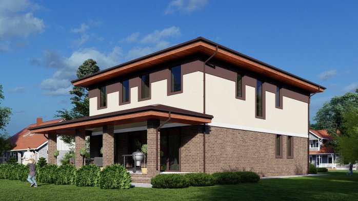 Проект дома DBT 520 - 5 Двухэтажные дома в Киеве