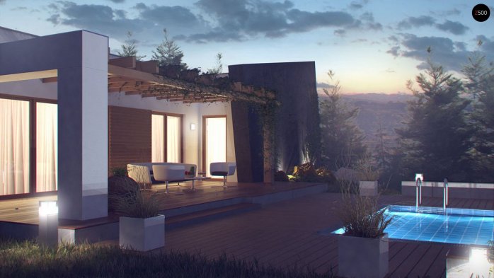 Проект дома Ux106 - 12 Одноэтажные дома в Киеве