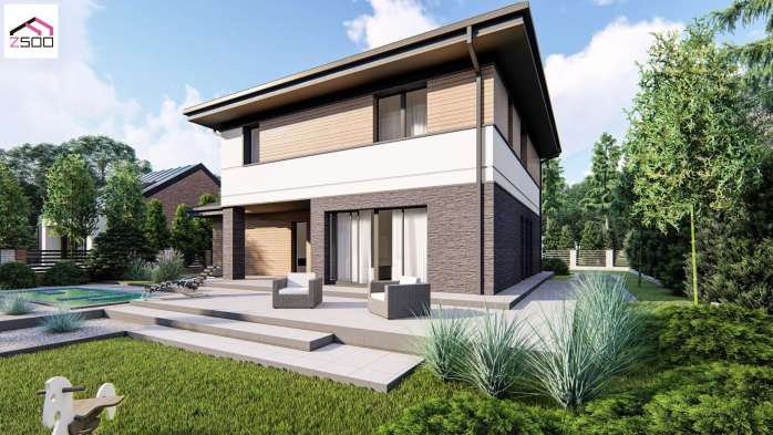 Проект дома U421 25+ - 4 Двухэтажные дома в Киеве