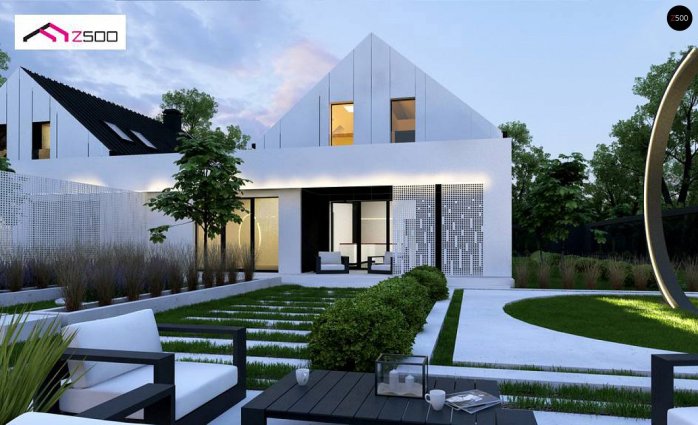 Проект дома Ub37 - 2 С мансардным этажом дома в Киеве