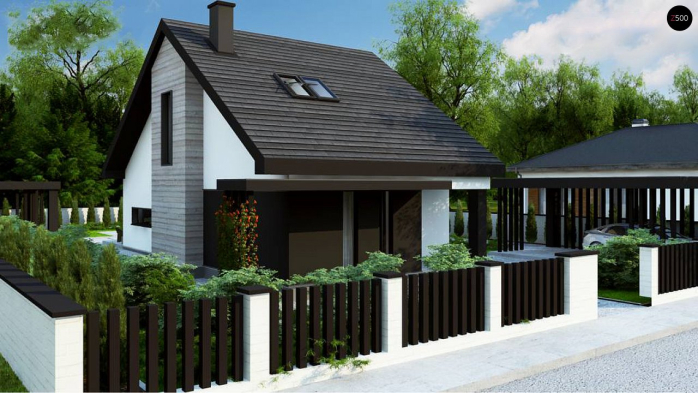 Проект дома U468 - 2 С мансардным этажом дома в Киеве