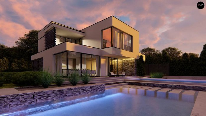 Проект дома Ux86 - 4 Двухэтажные дома в Киеве