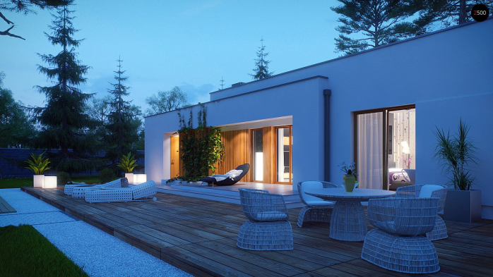 Проект дома Ux102 - 11 Одноэтажные дома в Киеве