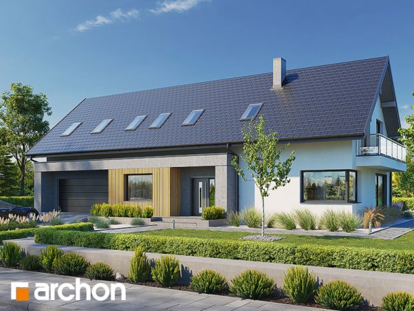 Проект дома Дом в аурорах 10 (Г2) - 2 С мансардным этажом дома в Киеве