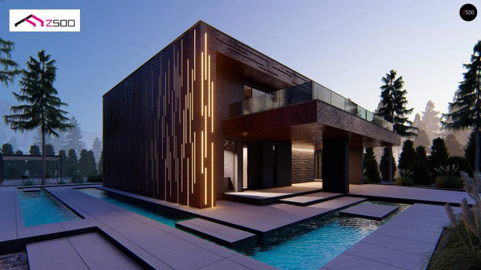 Проект дома Ux167 - 1 Двухэтажные дома в Киеве