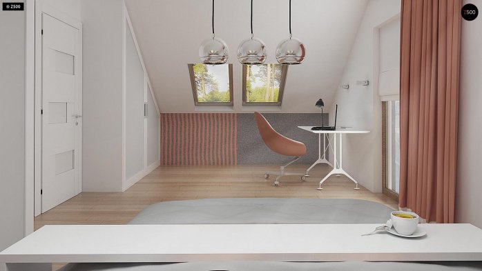 Проект дома U263 + - 12 С мансардным этажом дома в Киеве