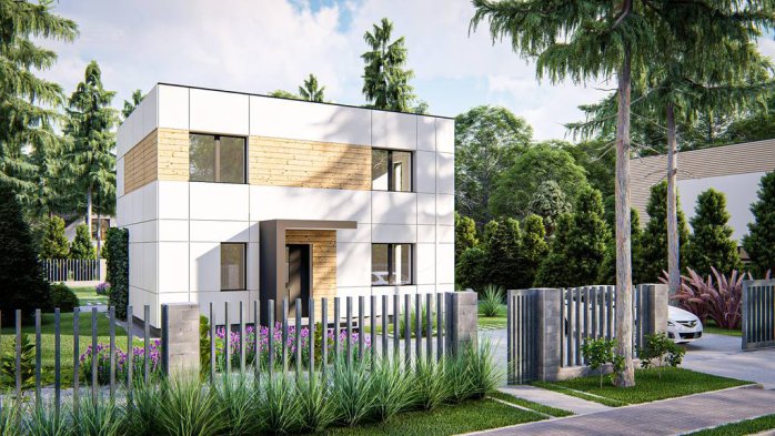 Проект дома Ux212 - 2 Двухэтажные дома в Киеве