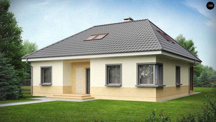 Проект дома U84 - 2 С мансардным этажом дома в Киеве