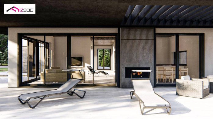 Проект дома Ux168 - 7 Одноэтажные дома в Киеве