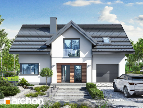 Проект дома Дом в коммифорах 2 - 1 С мансардным этажом дома в Киеве