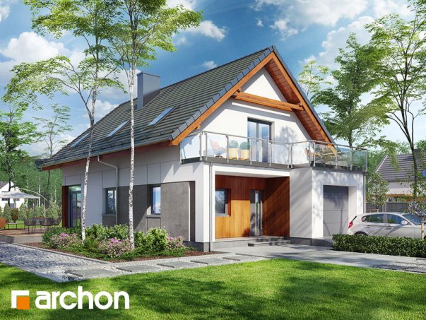 Проект дома Дом под хикорой 2 - 1 С мансардным этажом дома в Киеве