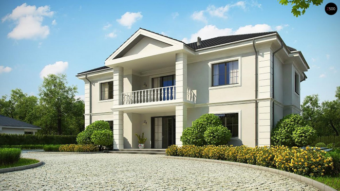 Проект дома Ux113 bg - 4 Двухэтажные дома в Киеве