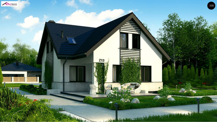 Проект дома U13 - 2 С мансардным этажом дома в Киеве