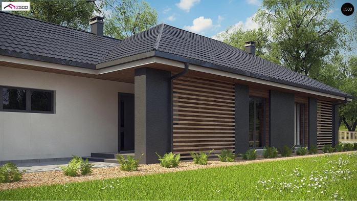 Проект дома U327 - 4 Одноэтажные дома в Киеве