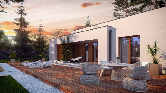 Проект дома Ux102 - 5 Одноэтажные дома в Киеве