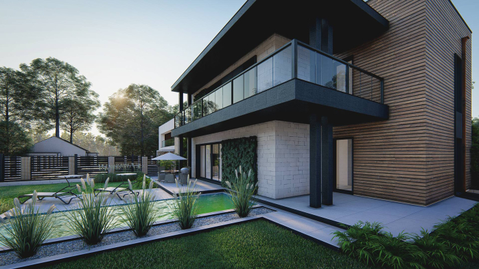 Проект дома Ux174 - 6 Двухэтажные дома в Киеве