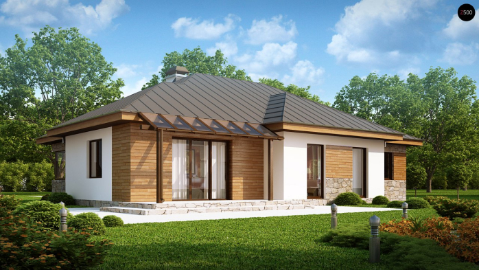 Проект дома U180 - 2 Одноэтажные дома в Киеве