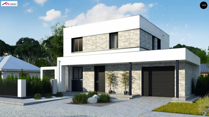 Проект дома Ux92 GP - 2 Двухэтажные дома в Киеве