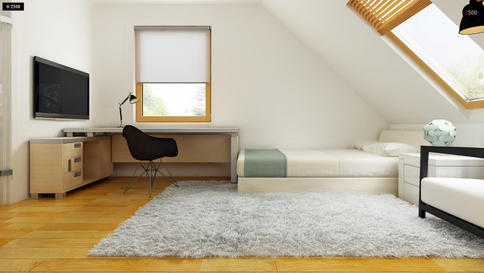 Проект дома U34 - 18 С мансардным этажом дома в Киеве