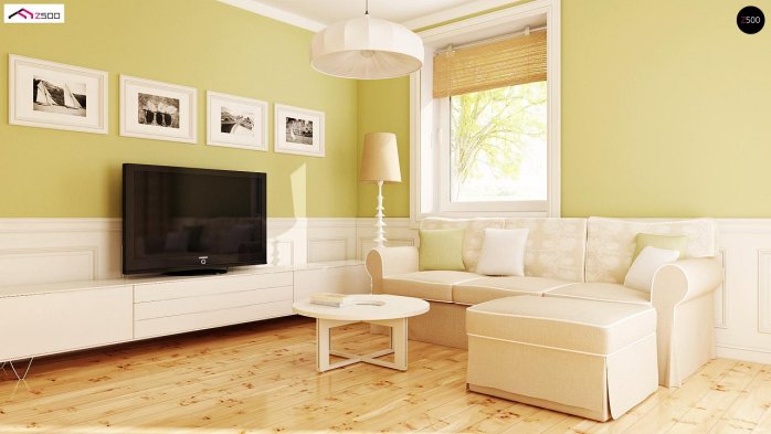 Проєкт будинку U71 GL - З мансардним поверхом дома у Києві