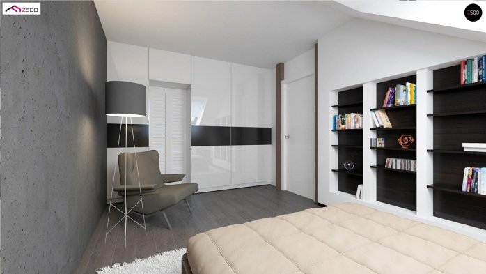 Проект дома U75 - 3 С мансардным этажом дома в Киеве