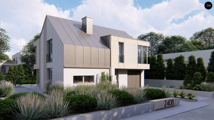 Проект дома U408 - 3 С мансардным этажом дома в Киеве