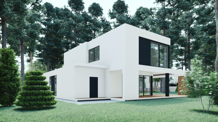 Проект дома DBT 223 - 5 Двухэтажные дома в Киеве