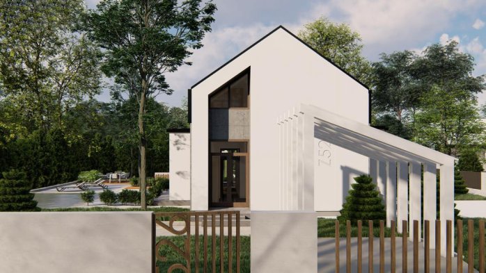 Проект дома U526 - 5 С мансардным этажом дома в Киеве