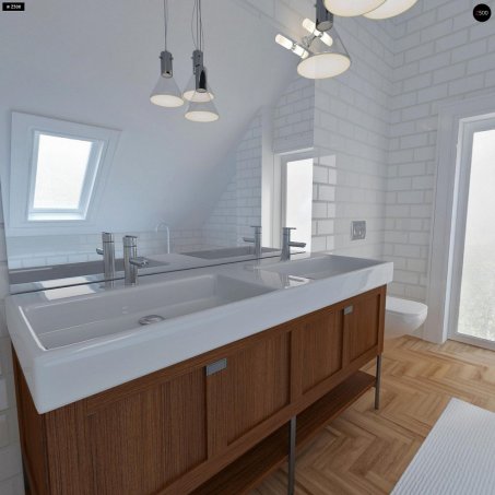 Проєкт будинку U226 - З мансардним поверхом дома у Києві