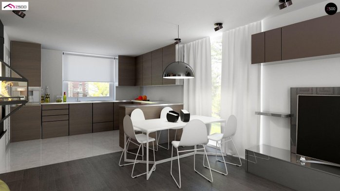 Проект дома U75 - 4 С мансардным этажом дома в Киеве