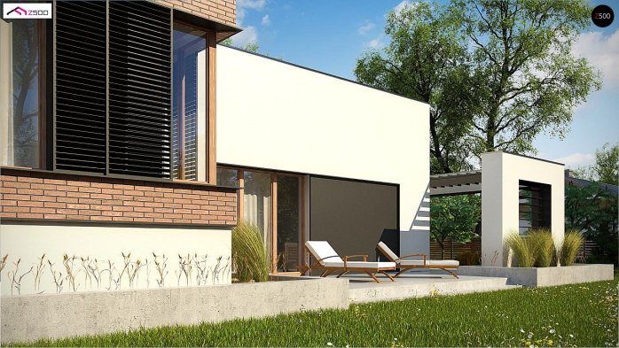 Проект дома Ux132 - 8 Одноэтажные дома в Киеве