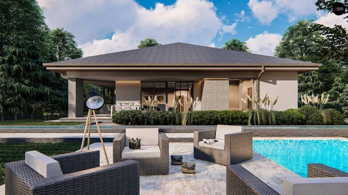 Проект дома U412 - 5 Одноэтажные дома в Киеве