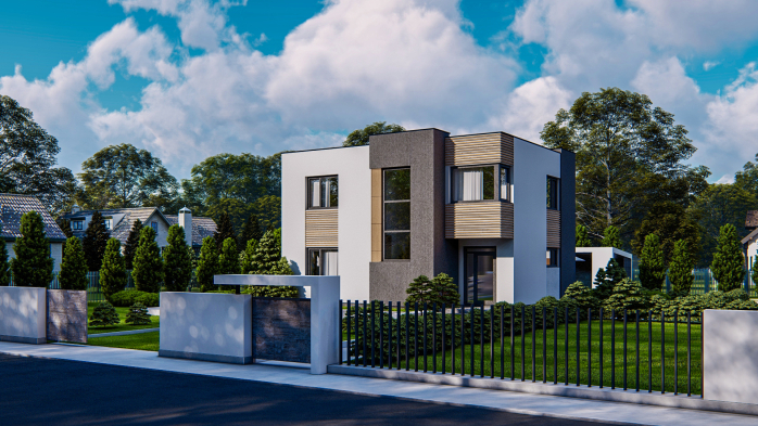 Проект дома Ux59 BG - 2 Двухэтажные дома в Киеве