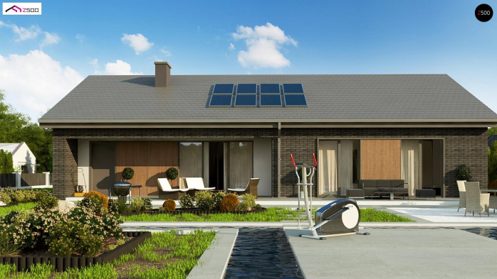 Проект дома U387 - 4 Одноэтажные дома в Киеве