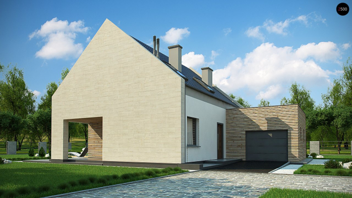 Проект дома U364 - 5 С мансардным этажом дома в Киеве