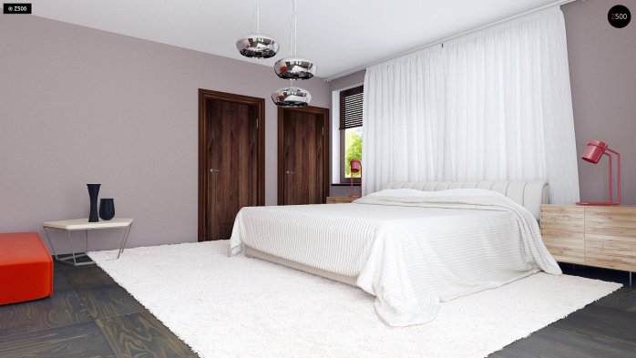 Проект дома Ur5 - 17 С мансардным этажом дома в Киеве