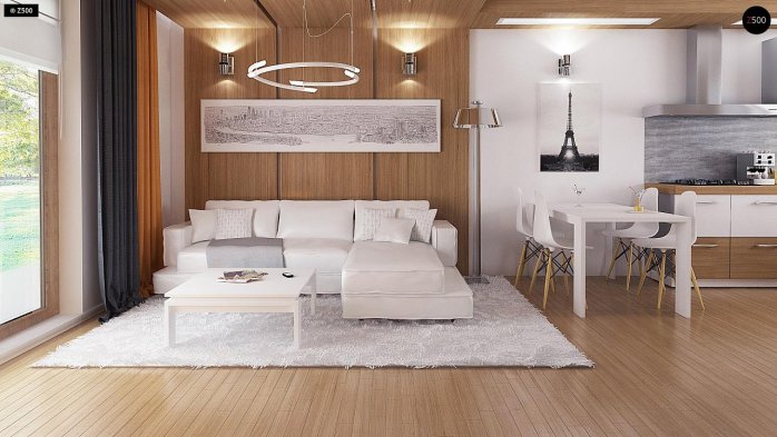 Проект дома U72 - 3 Одноэтажные дома в Киеве