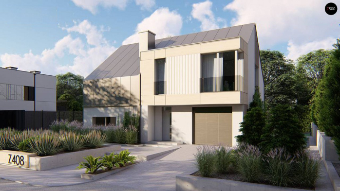 Проект дома U408 - 1 С мансардным этажом дома в Киеве