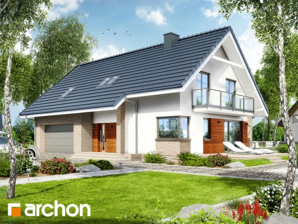 Проект дома Дом в аурорах (Г2) - 1 С мансардным этажом дома в Киеве