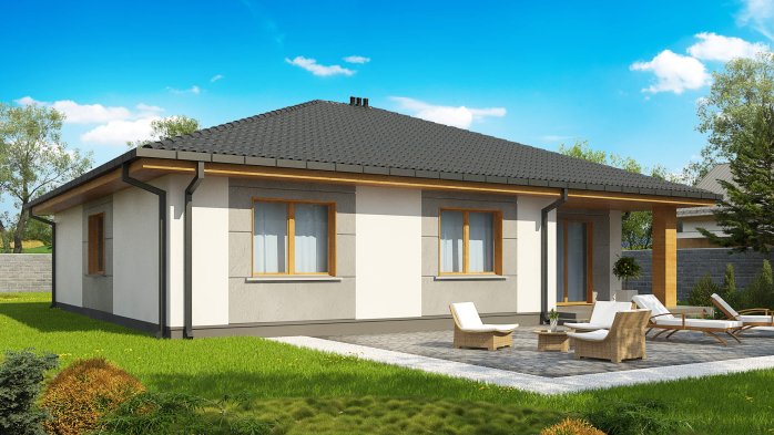 Проєкт будинку U67 A el - Одноповерхові дома у Києві