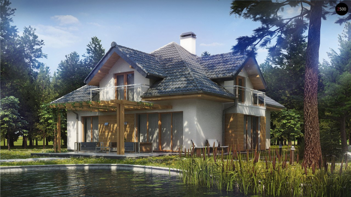 Проект дома U270 - 2 С мансардным этажом дома в Киеве