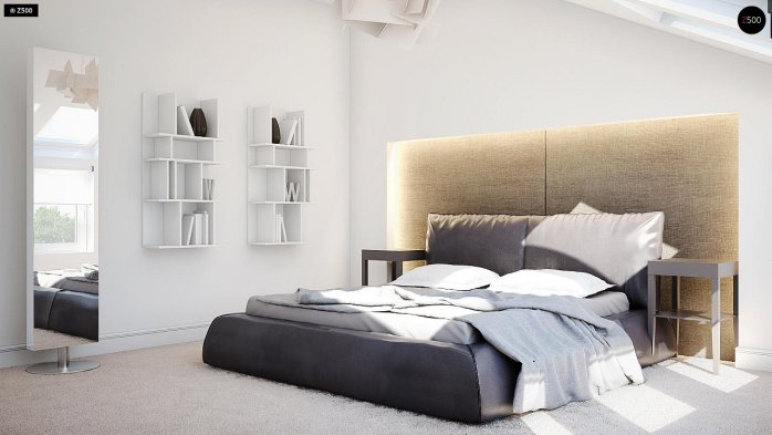 Проєкт будинку U229 - З мансардним поверхом дома у Києві