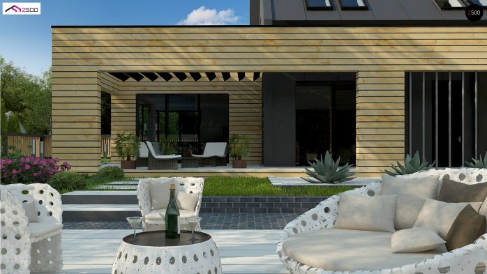 Проект дома Ux156 - 4 С мансардным этажом дома в Киеве